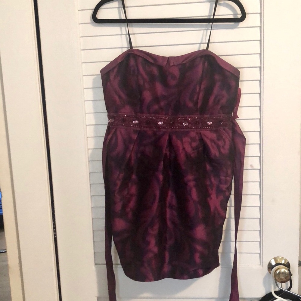 Strapless mini Dress with Pockets